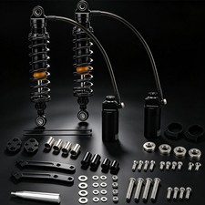 Upgraded Remote Reservoir Rear Suspension Shocks Set For Harley Road Glide King picture