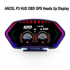 Ancel P3 HUD Head Up Car Digital Display OBD2 GPS With Ambient Light Over-Speed picture