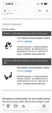 GM 2024-2026 Acadia Traverse Front & Rear Molded Splash Guard Package Black OEM picture