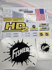 Fisher Minute Mount 2 Snow Plow Blade Decals 10 Kit  HD Series MM2 STORM GUARD picture