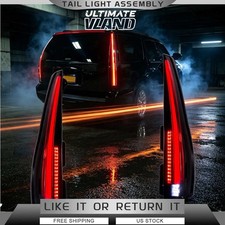 VLAND Smoke Full LED TailLights For 2007-2014 Cadillac Escalade / ESV Rear Lamps picture