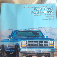 RARE  Catalog Of Accessories And Parts For Ford Truck Ford Bronco 1980 To '96 picture