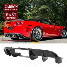For Corvette C6 05-13 Performance Style Carbon Painted Rear Bumper Lip Diffuser picture