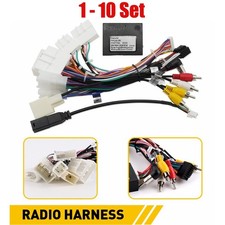 1-10Set Stereo Power Harness Cable Wire Adapter Support Fit Toyota RAV4 Fortuner picture