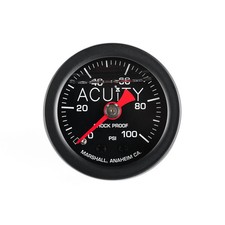 ACUiTY x Marshall 0-100 PSI Fuel Pressure Gauge 1/8 NPT 1941-BLK - Satin Black picture