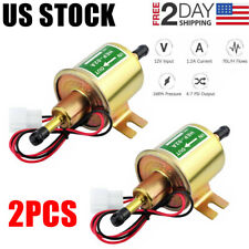 2 Packs 12V Electric Fuel Pump HEP-02A Universal Inline Low Pressure Gas Diesel picture