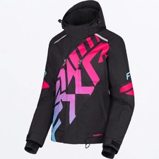 FXR Cold Cross CX Womens Snow Jacket Black/Blue-Razz Fade 6 USA picture
