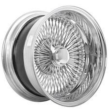 18x8 LA Wire Wheels Reverse 100-Spoke Straight Lace Chrome Rims (1pc) picture