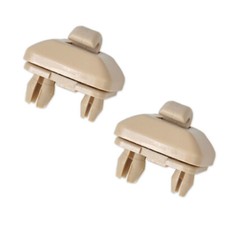 2pcs Sun Visor Clip Beige for Audi A3 A4 A5 Q5 A7 B6 B7 B8 S4 S5 8U0857562A picture