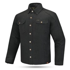 Cortech Rambler CE AAA Men’s Small Wax Cotton Riding Shirt Black NWT picture