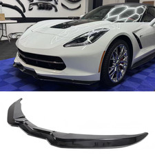 Front Bumper Lip Splitter Spoiler Gloss Black For 2014 -2019 Corvette C7 Stage 2 picture