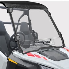 Vented Front Windshield Full Window For Polaris RZR 200 2022-2025 UV Resistant picture