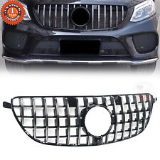 GLE63 AMG ONLY GRILLE For 2016-2019 Mercedes Benz Coupe Chrome Black Gt grill picture