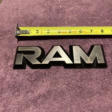 1983-1991 Dodge Ram Ramcharger Logo Badge BROKEN TABS OEM picture