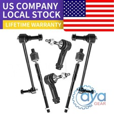 6pc Front Inner and Outer Tie Rods Sway Bars for 2011- 2017 2018 Ford Explorer picture