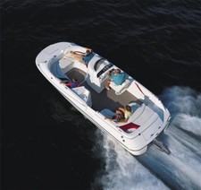 6.25oz SEMI-CUSTOM BOAT COVER FITS LARSON ESCAPE 234 SWIM PLATFORM I/O 2005-2008 picture