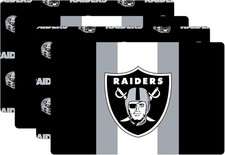 NFL Las Vegas Raiders Big Logo Repeat 2-Sided Place Mat & Table Runner Set picture