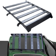 TLAPS For 2014-2018 Silverado/Sierra 1500 Crew Window Frame Roof Rack Basket Blk picture
