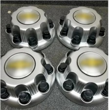 4PCS 1999-2010 Chevrolet Silverado 2500 3500 Wheel Center Caps 8 Lug picture