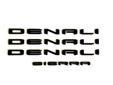 2019-2023 Matte Black DENALI  DENALI SIERRA Emblems Fit GMC Sierra 2500hd 3500hd picture