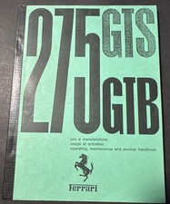 Reprinted Ferrari 275 GTB/GTS Owners Manual Handbook picture