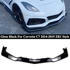 For Corvette 14-19 C7 ZR1 Style Conversion Front Bumper Lower Lip Splitter Gloss picture