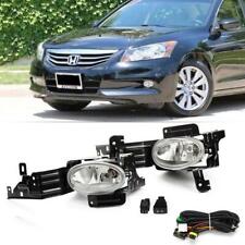 For 2011-2012 Honda Accord Sedan Clear Fog Lights Bumper Driving Lamps+Switch picture