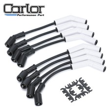Ceramic LS Spark Plug Wire Set 135° For Corvette Camaro GMC Sierra Silverado picture