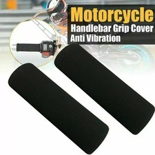 2Pcs Motorbike Motorcycle Anti Vibration Handle Bar Foam Comfort Slip Over Grips picture