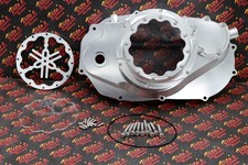 Billet aluminum Yamaha Banshee lock up CLUTCH COVER + extra clear window SILVER picture