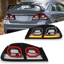For 2006-2012 Honda Civic FD1 FD2 FD3 Type R Mugen RR JDM LED Tail Lights Pair picture
