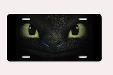Dragon Eyes CAR TRUCK Aluminum LICENSE PLATE Car  tag Toothless picture