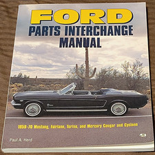 Ford Parts Interchange Manual 1959-1970 Mustang Fairlane Torino Cougar Cyclone picture