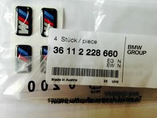 Genuine BMW M Wheels Emblem Badge Adhesive Stickers set of 4 picture
