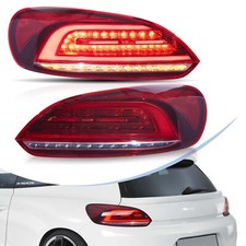VLAND Red LED Rear Tail Lights For VW Scirocco 2009-2014 W/Animation &Sequential picture