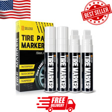 Jumbo Tire Marker White - 4 Pack 15mm Wide 1 Count (Pack of 4), 4white picture
