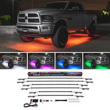 LEDGlow Multi Color Slimline LED Truck Underglow Neon Accent Light Underbody Kit picture
