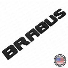 Brabus Emblem 3D Trunk Logo Nameplate Badge Letter Mercedes AMG - Matte Black picture