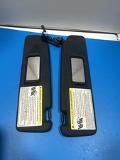 2009-2018 Audi Q5 Driver & Passenger Side Sun Visor Pair Set Black Lighted picture