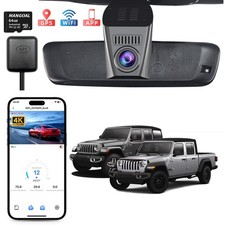 4K Dash Cam for Jeep Gladiator JT 2018-2023 & Wrangler JL 2018-2023 OEM Look GPS picture
