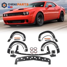 For Dodge Challenger 2015-23 Front Lip+Fender Flares Hellcat to Demon Conversion picture