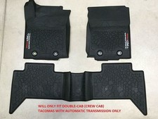 Genuine Toyota 2016-2023 Tacoma TRD PRO All Weather Rubber Floor Liners/Mats picture