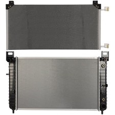 Radiator & Condenser Cooling Kit For 02-04 CadillEscalade GMC Yukon picture