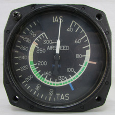 Cessna True Airspeed Indicator C661041-0103 FAA TSO C2b Mfg P/N 27-001-3C9 Vtg picture