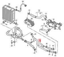 AUDI AUDI RS6RS6 PLUS AVANT QU. RS6 QUATTRO COOLANT PIPE 4G0121397 14-17 picture