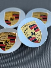 4 X Porsche Classic Hub Caps Silver 76mm ( 2.99 