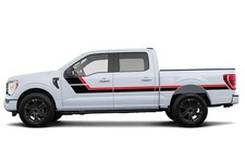 Side Hockey Stripes Decal Stickers Vinyl for Ford F150 Graphic Design 2021 2024 picture