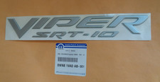 2003-2005 DODGE VIPER SRT-10 SILVER DECAL EMBLEM - OEM NOS MOPAR 0WN81VADAB picture
