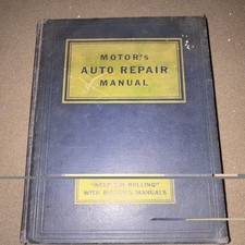 Vintage 1940s Motors Auto Repair Manual WWII Keep Em Rolling Hardcover picture