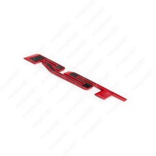 1PC Tailgate RST Emblem Fit 2021-2026 Chevy Sliverado Badge Gloss Red Black picture